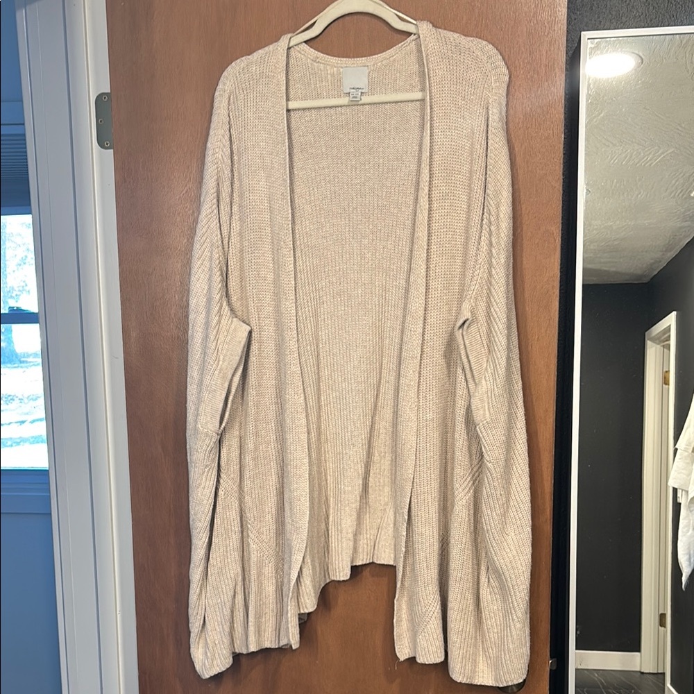 Halogen one size fits all cardigan in cream